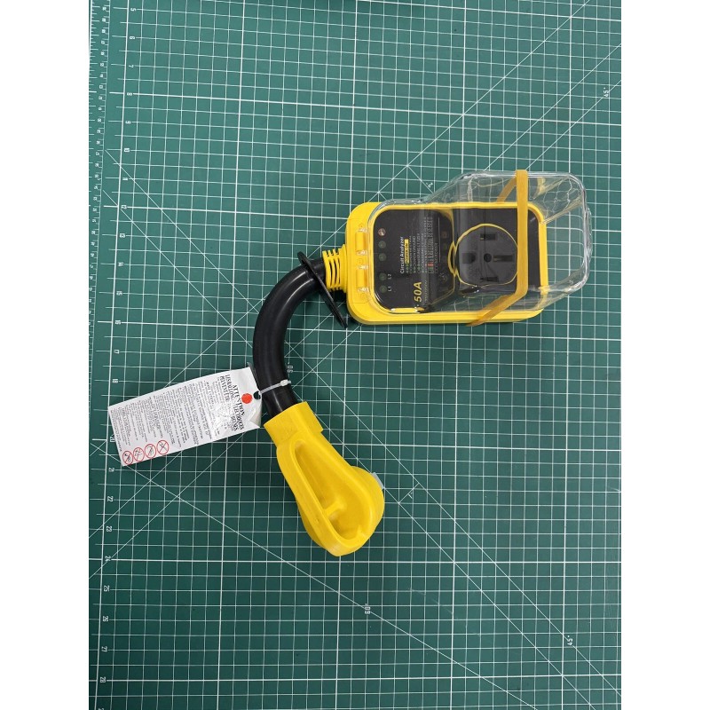 New Generation RV Surge Protector 50 amp with Waterproof Cover
