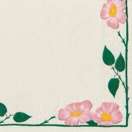 20 Napkins Villeroy & Boch Wild Rose 33 x 33 cm 25 x 25 cm (Cocktail 25 x 25 cm)
