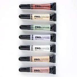 L.A. Girl Pro Concealer Set Orange, Yellow, Green, Lavender, Peach, Light Yellow Correctors and Highlighter