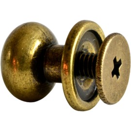 Head Rivets 12 mm / Pack of 30 Mixed Pack / Book Screws in Mix / Screw Rivets / German Supplier