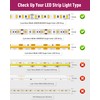 EMITEVER 8mm LED Strip Connectors 12pcs, Led Corner Connector L-Shaped