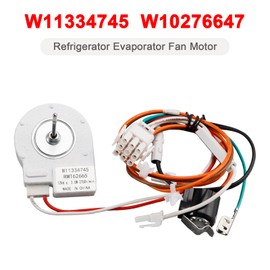 Viprh W11334745 Refrigerator Evaporator Fan Motor - Universal Replacement for Maytag/Amana/IKEA Replaces W10276647 & 10+ Models - Fixes Warm Fridge, Freezer Noise & Cooling Failures