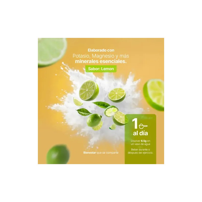 Electrolitos De 60 Servicios. Electrolytes Blend. B Life. Sabor Limón