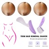 Munyee Hua Intimate Pube Hair Trimmer Set for Women with