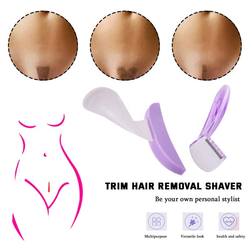 Munyee Hua Intimate Pube Hair Trimmer Set for Women with
