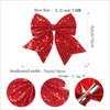 Koolgil 5 Inch Glitter Big Bow Sequins Bling Hair Clip