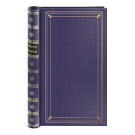 Spiral Bound Photo Album 300 Bi-Directional Memo Pockets Hold 4x6 Photos, Bay Blue