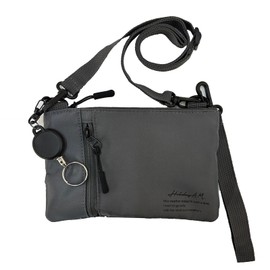 Holiday A.M. Men's Shoulder Bag [Total 5 Colors/Size: Height 5.1 inches (13 cm) x Width 7.9 inches (20 cm) x Width 0.6 inches (1.5 cm)] Bag Smartphone Shoulder Bag Neck Pouch Smartphone Pouch Key Reel