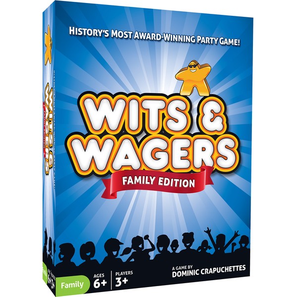 North Star Games Wits & Wagers Board Game | Family Edition, Kid Friendly Party Game and Trivia