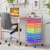 MEDIMALL 10 Drawers Rolling Storage Cart, Multipurpose Craft Storage Cart