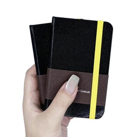 TUNJILOOL Notebook A7, Dotted Journal 2 Piece Notebook Set, 192 Pages Notebooks Hardcover, Premium 80 gsm Papie Thick, PU Hard Cover Notebook for Women and Men in the Office or School