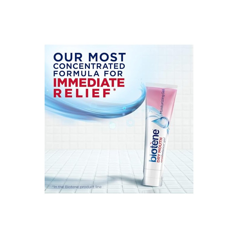 3 Pack Biotene Oral Balance Dry Mouth Moisturizing Gel 1.5