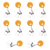 GroveEss 60 PCS Oval Float Stops,Durable Small Rubber Fishing Rigs