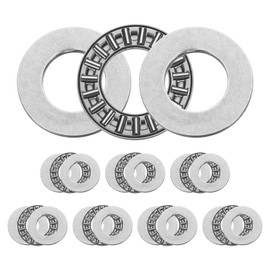 uxcell 8 Sets TC1018+2TRA Thrust Needle Roller Bearings with Washers, 5/8 x 1-1/8 x 5/64 inch Chrome Steel Needles Roller Bearing