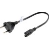 shortix Short Power Cable (Power Cable with Euro Flat Plug