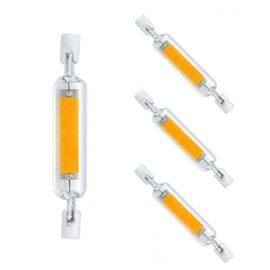 Edearkar R7S 78mm LED Bulb 10W Double Ended LED Dimmable COB Flood Light(100W Halogen Equivalent),Warm White 3000K, Dimmable, R7S Floodlight, 110-140V for Landscape Light, Home, School, Pack of 4