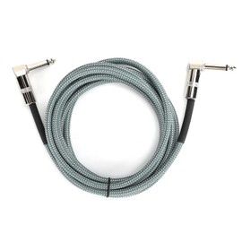 Guitar Cable - 6.35MM Male to Male Audio Guitar Cable 10ft Electric Guitar Amplifier Cord - Right Angle to Right Angle 1/4 Inch Instrument Cable(Green)