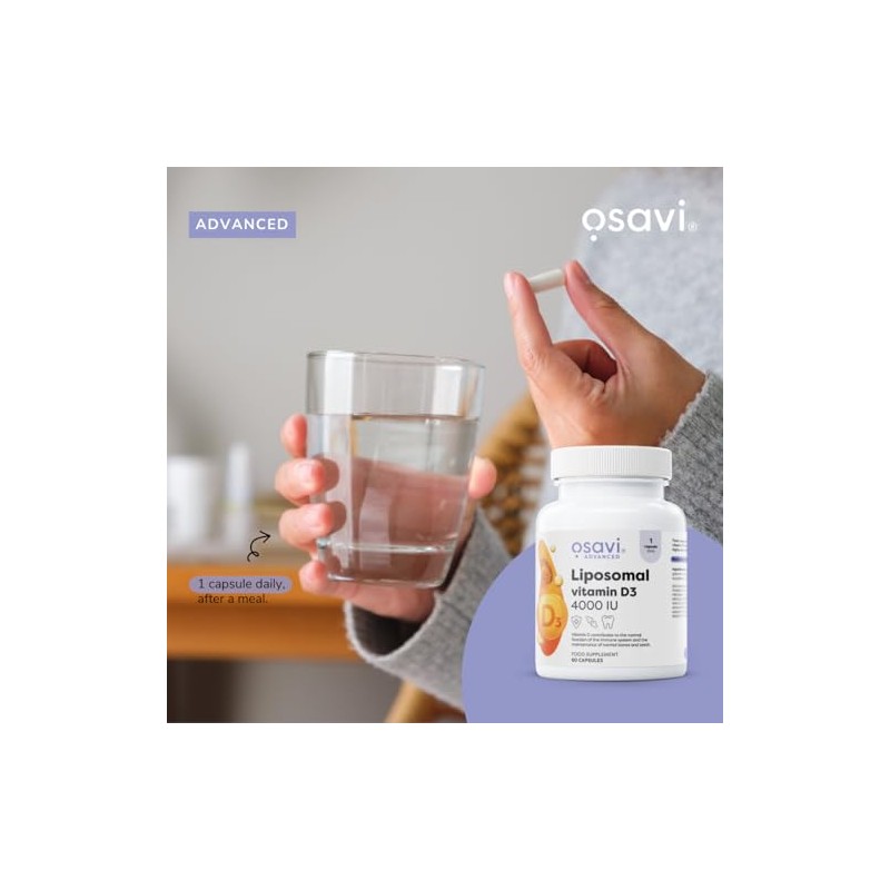 Osavi Liposomal Vitamin D3 4000 IU – 60 Vegan Capsules