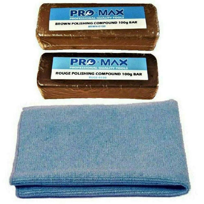 Pro-Max Jewellery Bench Grinder Polishing Kit Machine 7pc - 4"