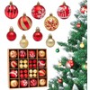 JUGLUTE Adornos para Arbol de Navidad, 44 pcs Plastic Esferas