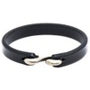 AZYOUNG Black Brown Orange Leather Bracelet Simple Narrow Band S