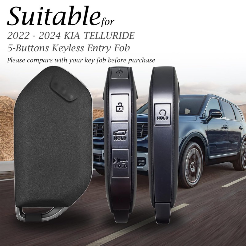 Vitodeco Luxury Premium Genuine Leather Smart Key Fob Case Cover