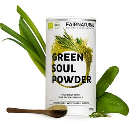 Organic Green Bowl Smoothie Powder [Regional from Germany] Green Superfood Powder with Barley Grass, Wheatgrass, Alfalfa and Many Other Superfoods (200 g)