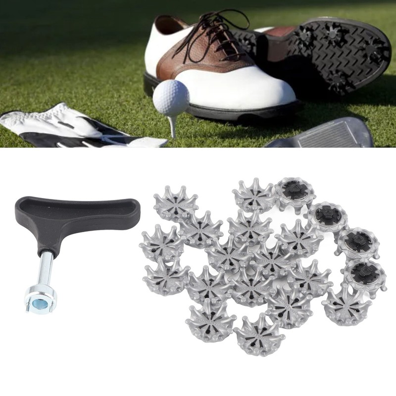 20Pcs Golf Shoe Spikes Golf Shoe Replacement Cleats Pins Removable