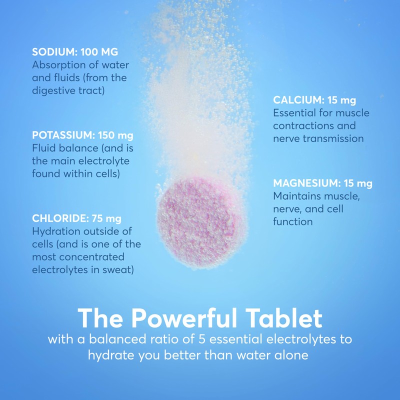 Nuun Vitamins Electrolyte Tablets with Vitamin D, C, E, A,