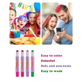 MSDADA Hair Chalk Pens Gifts Toys-12 Color Kids Temporary Hair Color Chalk for Kids Girls-Washable Hair Dye for Kids-Age 8 Girls Gifts Christmas Gifts for Teen Girls Birthday Makeup Cosplay Dress Up