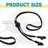 Sucrain 5 Pieces Adjustable Hat Strap Clips Hat Chin Cord