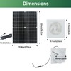 Solar Exhaust Fan, 25W Waterproof Solar Panel 8 Inch Ventilation