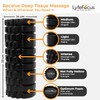 LyfeFocus Premium Trigger Point Foam Roller (Black) - Multi Pressure