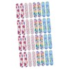 Healvian 80pcs Nail Sponge Files Butterfly Heart and Leaf Patterns