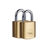 Yale - Y110B/20/111/2 Standard Security 20mm Messing Vorhängeschloss, Packung von