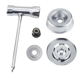 JIEOADOU Blade Adapter Kit for S-tihl FS55 FS55R FS56 FS56RC FS70R FS80 FS85 FS90 FS90R FS94 FS94R FS100RX FS110 FS120 FS130 FS130R FS240 FS250 & More – Includes Washer, Plate, Nut & Wrench