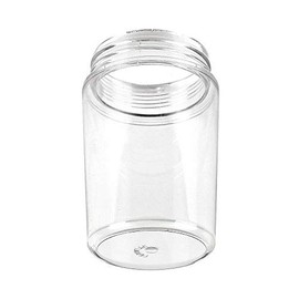 KastLite Acrylic Clear Jelly Jar with Threaded Neck | 6" Indoor/Outdoor Downlight | 3.25" Outside Diameter | Smooth Texture | 4 Pack