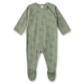 Sanetta Baby Boys Newborn Sleepsuit Overall 100% Organic Cotton, Lily Green