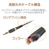 Elecom AX-35MSL10BK Audio Cable, 3.3 ft (1 m), Auxiliary 3.5