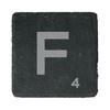 eBuyGB Scrabble Drinks Coasters, Square Slate Coaster, Individual Alphabet Letters,