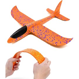 Queta 4 Packs Airplane Glider, Hand Throwing Foam Aircraft, Manual Throwing Plane, Hand Launch Airplane, Outdoor Hand-Throwing Toy Plane, Foam Airplane for Boys & Girls