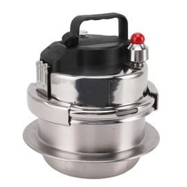 304 Stainless Steel Pressure Cooker, & Reliable, Multifunctional Design, High Pressure Stew, Quick Cooking, Gas & Induction Compatible (1.2L)