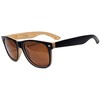 iceBoo Sunglasses Plastic lightweight frame matte wood wooden grain pattern