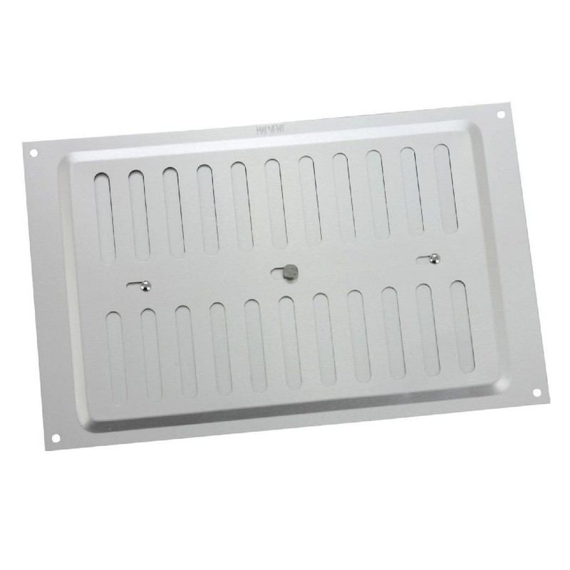 9" x 6" Adjustable Air Vent Satin Anodised Aluminium/Metal Chrome
