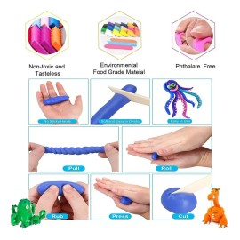 Kit De Arcilla Para Modelar Secado Al Aire, 24 Colores
