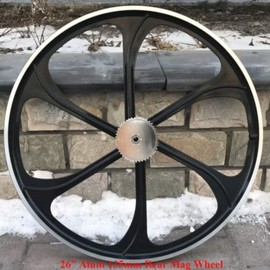 26" Aluminum Alloy Rear Mag Wheel ONLY with 36T Sprocket, Gas Motorized Bicycle