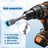 10pcs 1/4 Inch Hex Allen Key Drill Bit Set,8mm Magnetic