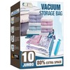 HIBAG Vacuum Storage Seal Bags, 10 Jumbo Space Saver Vacuum