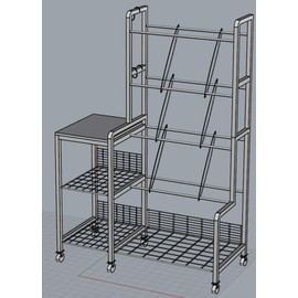 Heavy Duty Disc Golf Storage Rack with Wheels – Large-Capacity Disc Golf Rack for Backpack, Discs & Accessories – Stable Metal Disc Golf Storage for Garage, Store, or Home Use