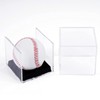 Bylion Baseball Display Case-UV Protected Acrylic Clear Cube Storage Baseball